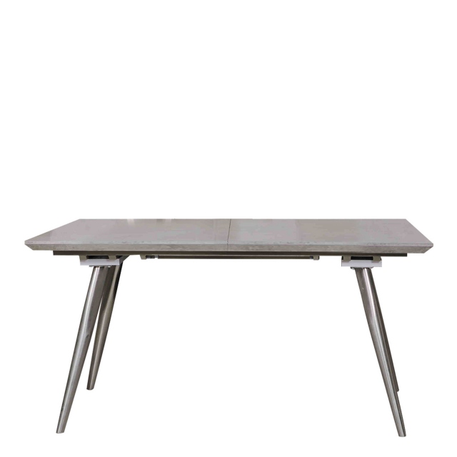 160cm Extending Dining Table Concrete Effect - Detroit