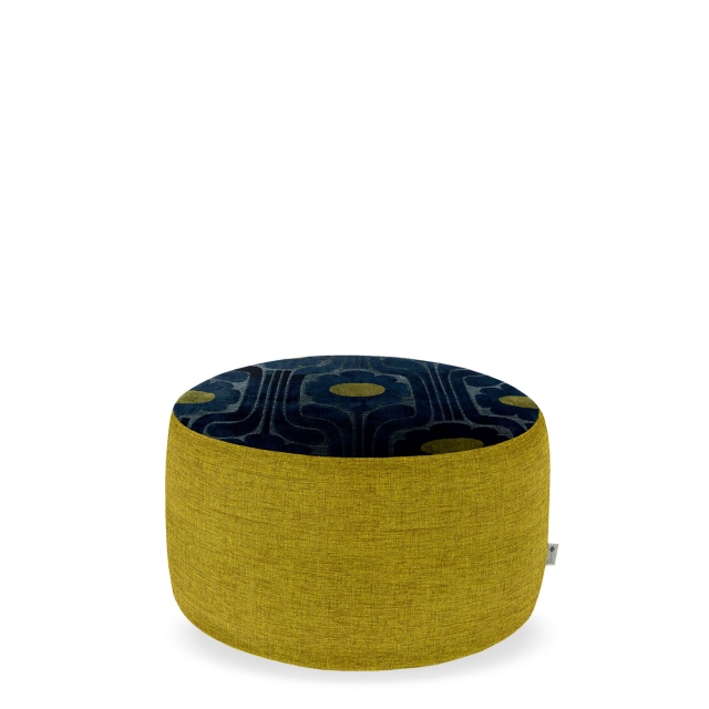 Large Footstool In Fabric - Orla Kiely Conway