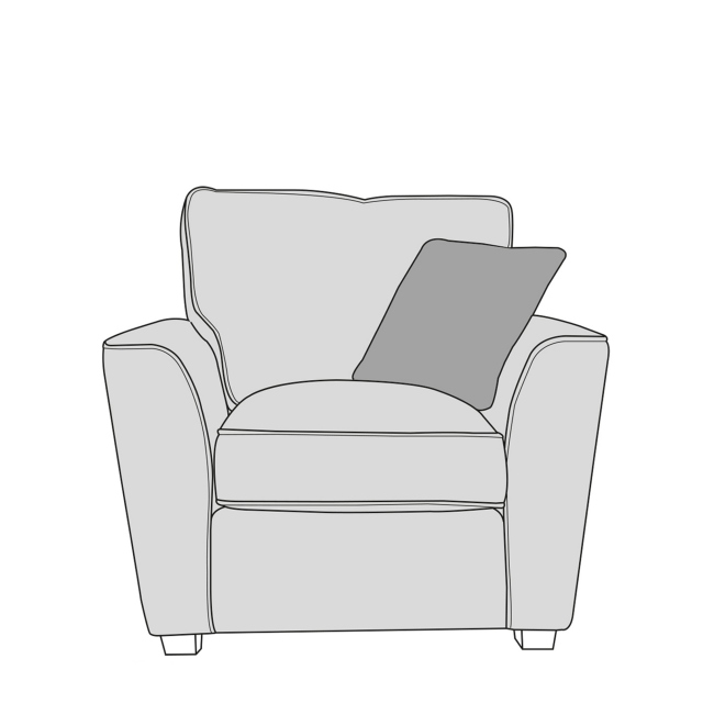 Standard Back Chair In Fabric - Dallas
