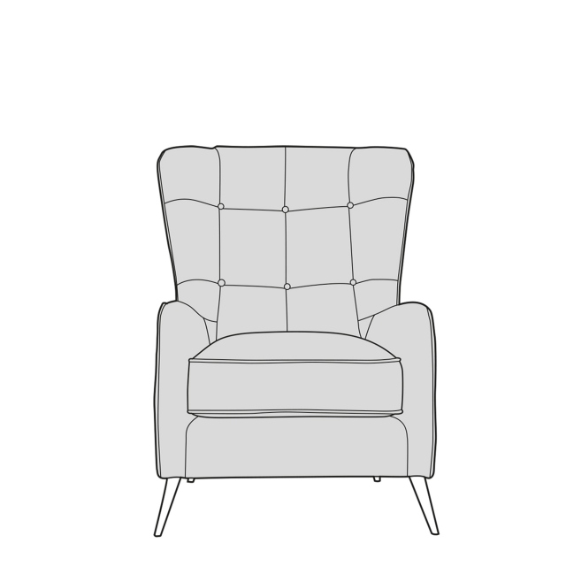 Accent Chair In Fabric - Dallas