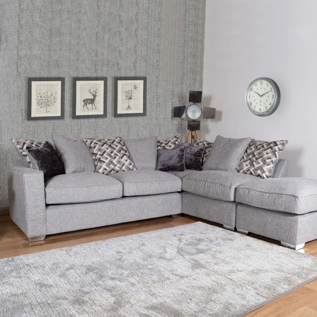RHF Arm Standard Back Sofabed Corner Group In Fabric - Dallas