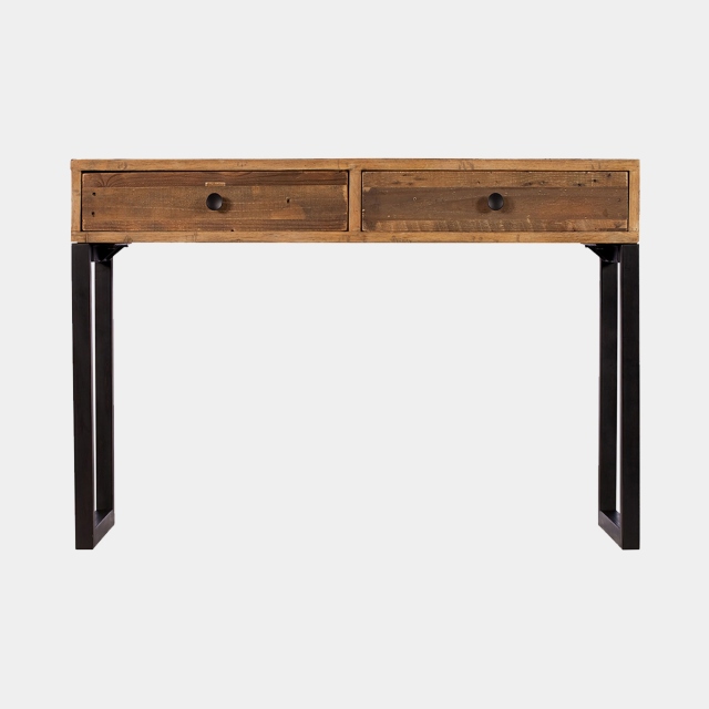 2 Drawer Console Table In Reclaimed Timber - Delta