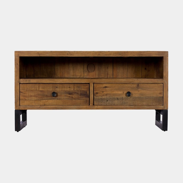 Small TV Unit In Reclaimed Timber - Delta