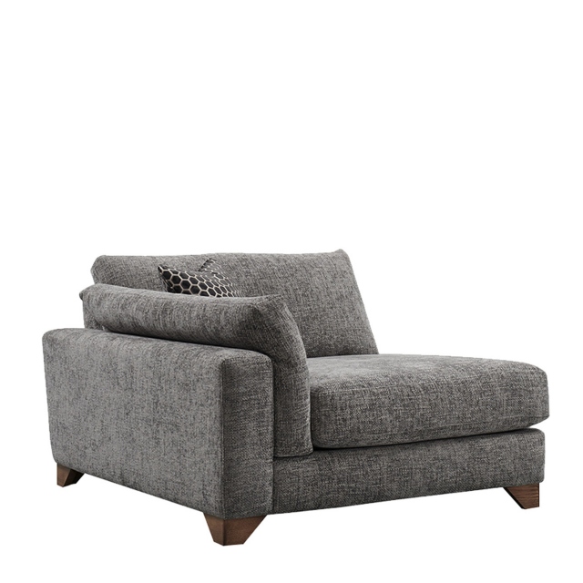 Large LHF Chaise End Unit In Fabric - Linara