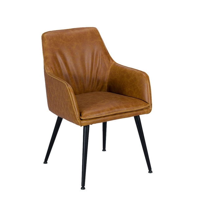 Armchair In Faux Leather - Abbey