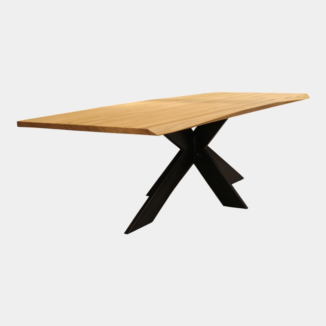 Extreme Edge Dining Table In Solid Wild Oak - Excalibur
