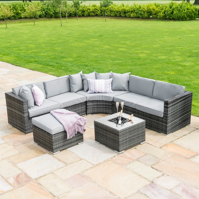 Sicily Sofa Corner Group With Ice, Sicily Outdoor Furniture