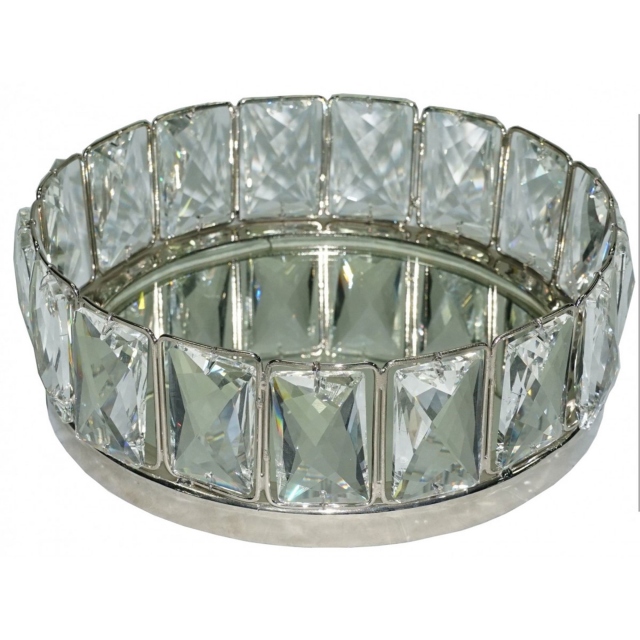 Large Crystal Mirrored Tray - Allure