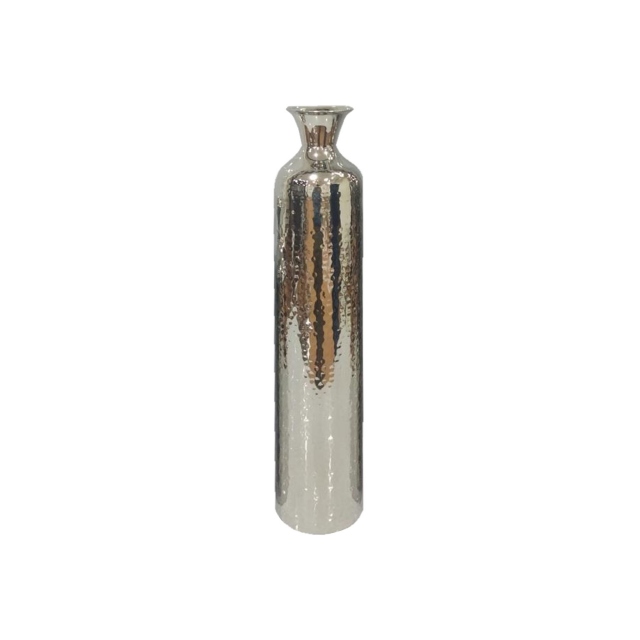 Stainless Steel Medium - Hammered Fluted Vase