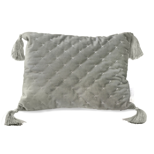 By Caprice Loren Silver Bolster Cushion