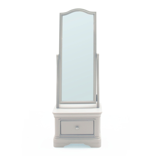 Cheval Mirror Taupe Painted Finish - Avignon