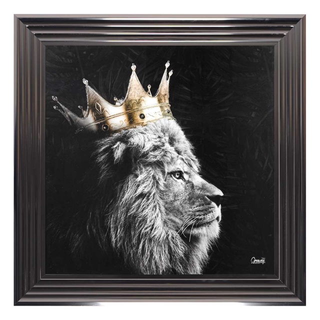 Lion 'King' Metallic Stepped Frame