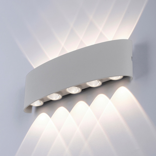 Grey 10 Light Wall Light - Monty
