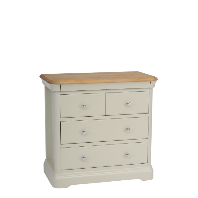 Chest Of 2+2 Drawers Morning Dew/Lacquer Top - Oliver
