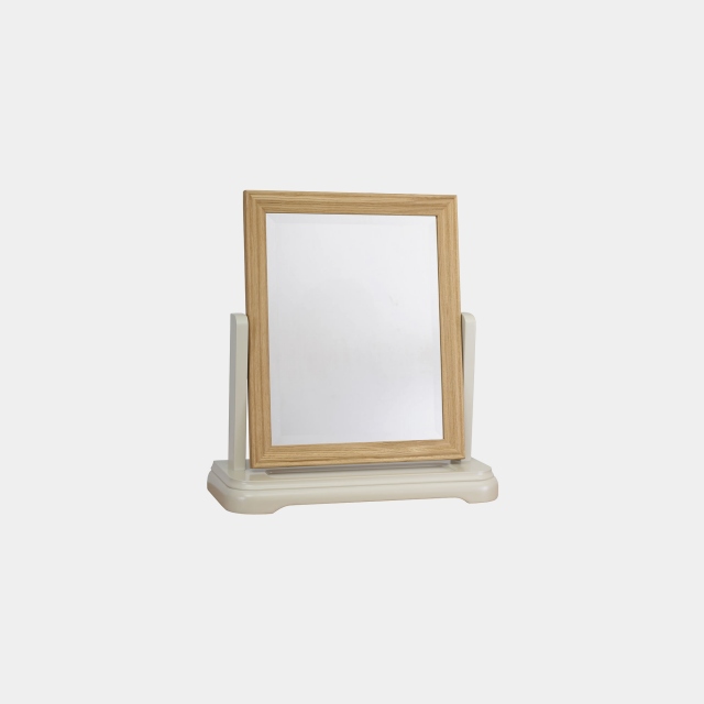Dressing Table Mirror In Oak Finish - Reed