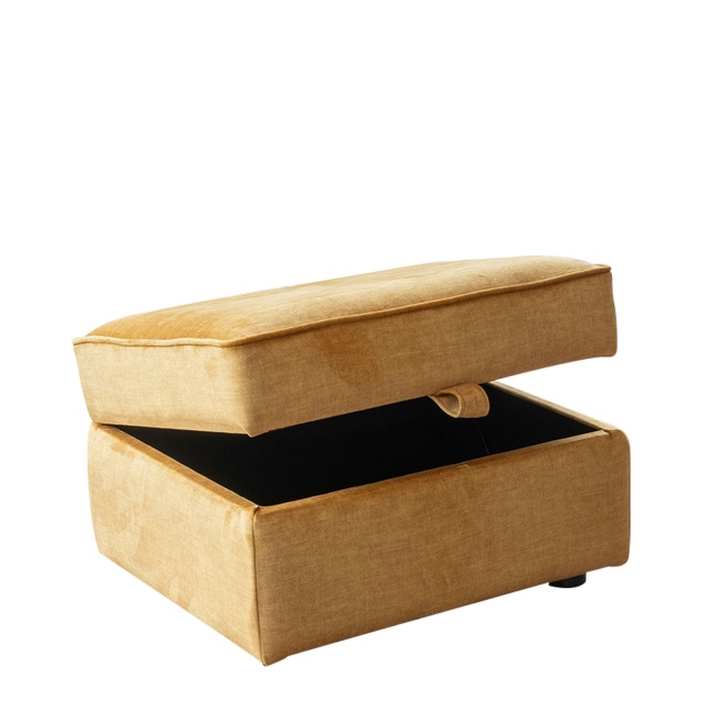 Storage Footstool In Fabric - Anneka