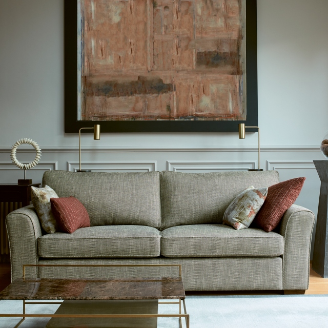 Medium Fixed Cover Sofa In Fabric - Collins & Hayes Heath
