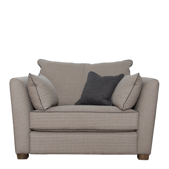 Collins & Hayes Maple - Fixed Cover Standard Back Snuggler Sofa In Fabric