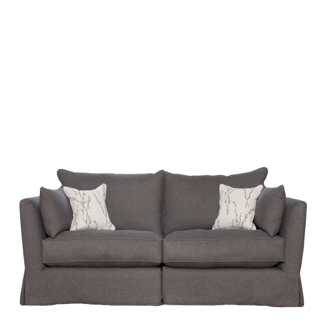 Small Loose Cover Standard Back Sofa In Fabric - Collins & Hayes Maple
