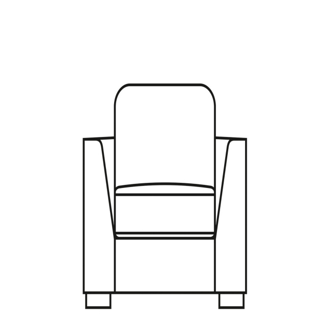 Small Chair In Fabric - Sasha