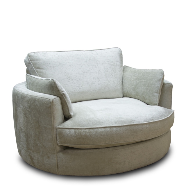 Swivel Chair In Fabric - Sasha
