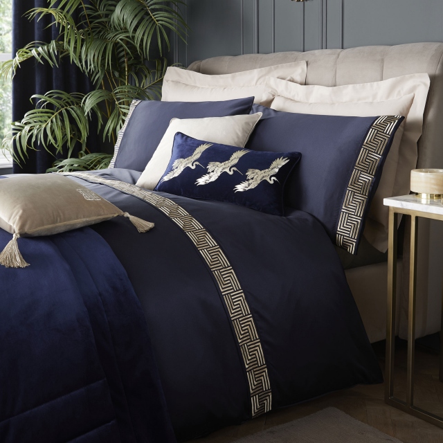 Riva Navy Bedding Collection - Laurence Llewelyn-Bowen