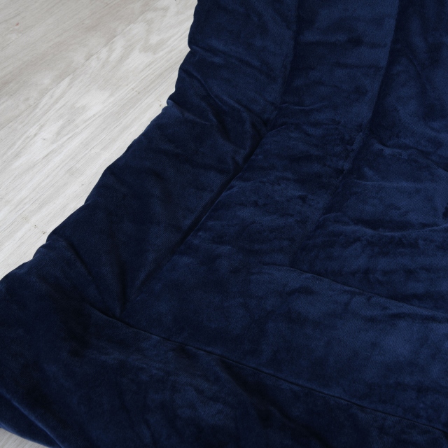 Chic Velour Throw Navy - Laurence Llewelyn-Bowen