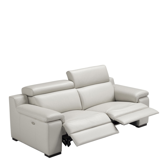 3 Seat 2 Power Recliner Sofa In Leather - Selvino