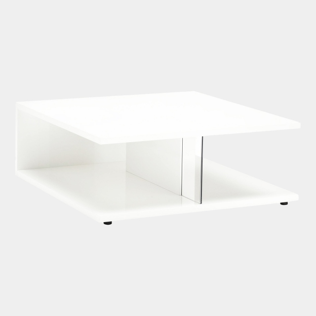 106x106cm Table In White High Gloss - Polar