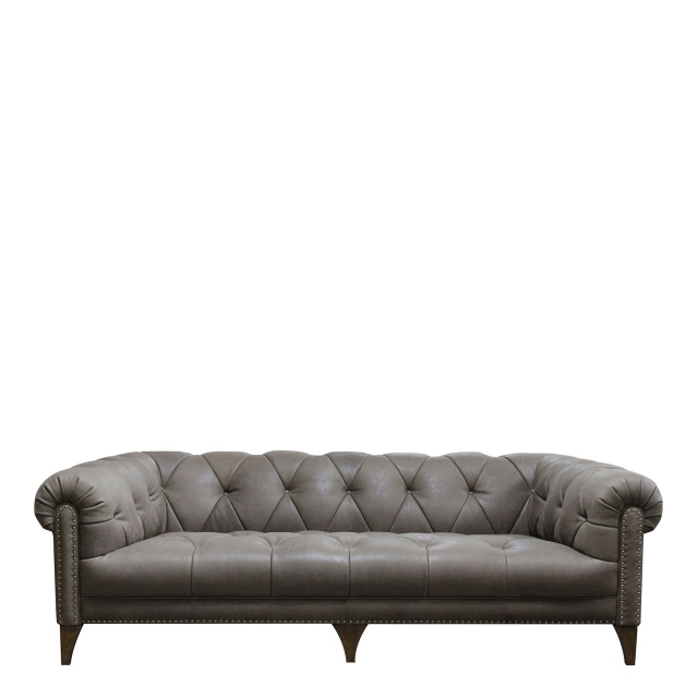 3 Seat Deep Sofa In Leather - Roosevelt