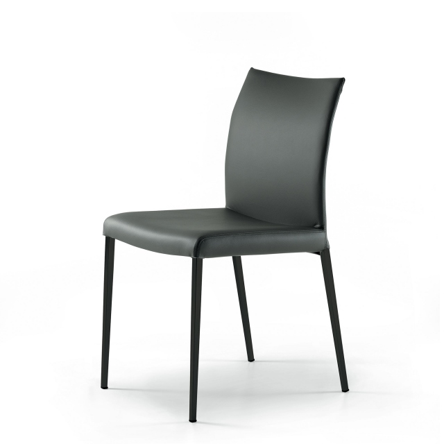 Dining Chair In Soft Leather - Cattelan Italia Anna