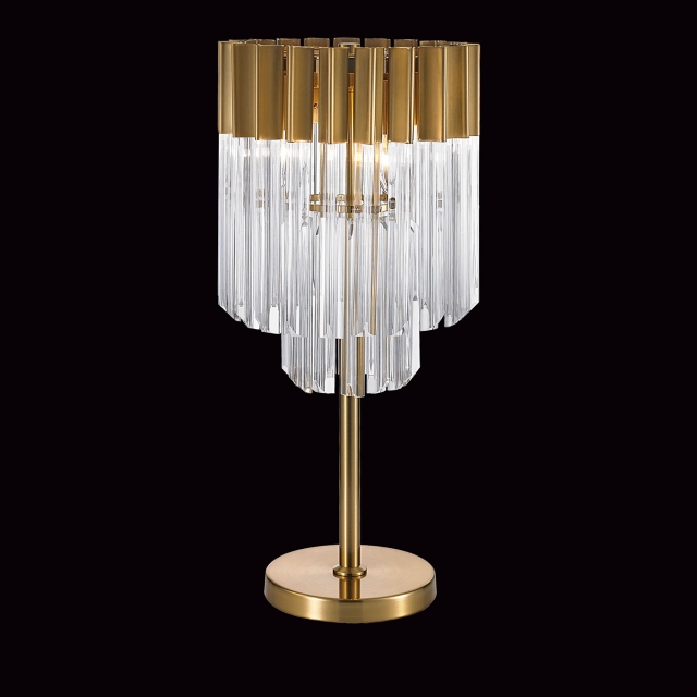 Avadi Table Lamp Brass Glass