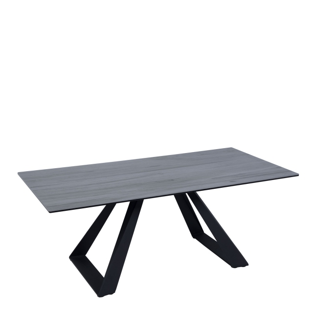 Conrad - Coffee Table Grey Wood Effect Ceramic Top
