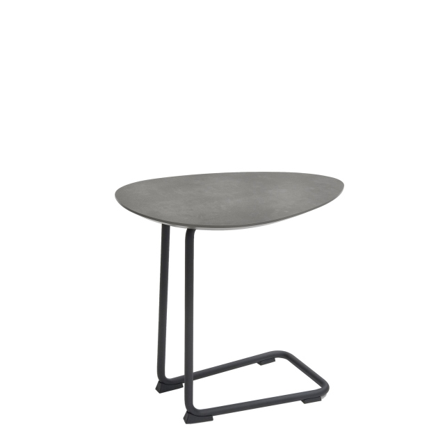 Sofa Table In Alu Grey 0026 GA Black Frame - Stratus