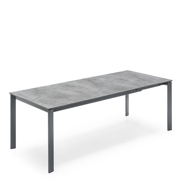 130cm Extending Dining Table In P18W Beton Grey Laminate - Connubia Calligaris Eminence