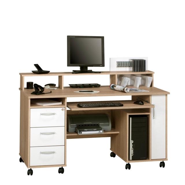 Computer Desk Sonoma Oak/White 9475-2539 - Cranbrook