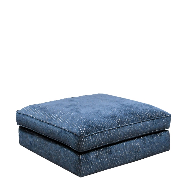 Footstool In Fabric - Cloud
