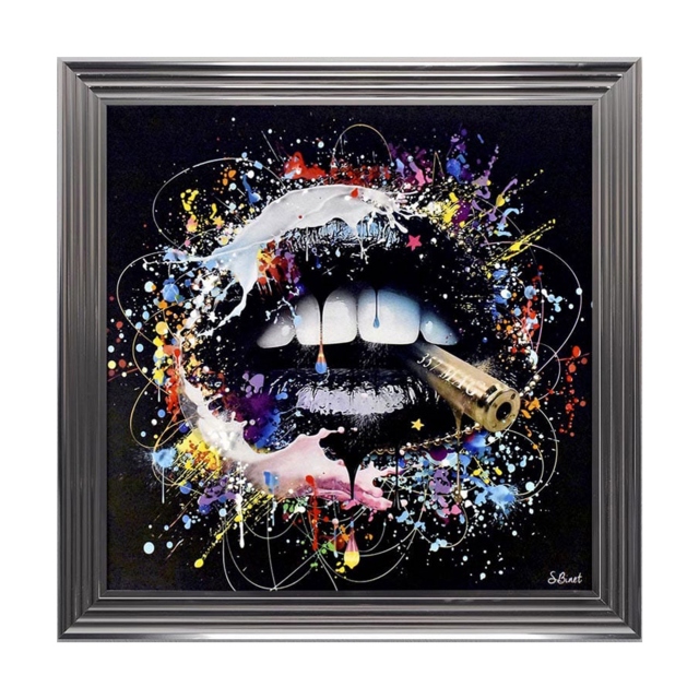by Sylvain Binet - Colour Lips In Metallic 3 Step Frame