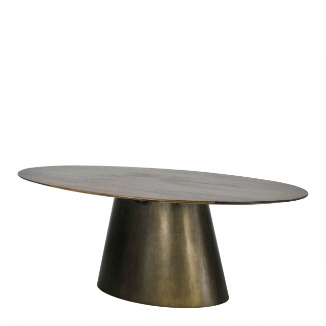 Lumpur 220cm Oval Dining Table In, Round Table Albany