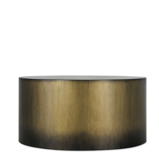 Coffee Table In Polished Antique Brass - Lumpur