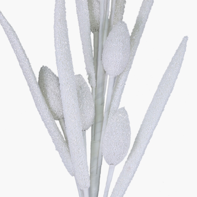 Bunny Faux Tail Grass White/Glitter 125cm