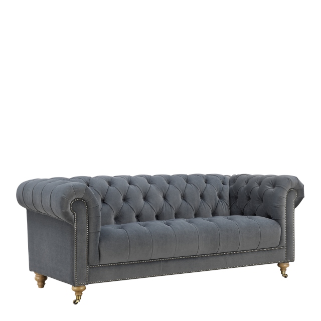 3 Seat Sofa In Fabric Velvet - Churchill