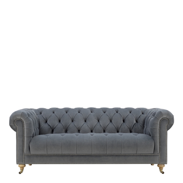 3 Seat Sofa In Fabric Velvet - Churchill