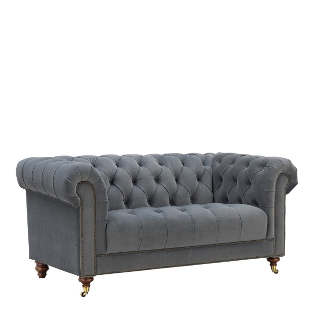 2 Seat Sofa In Fabric Velvet - Churchill