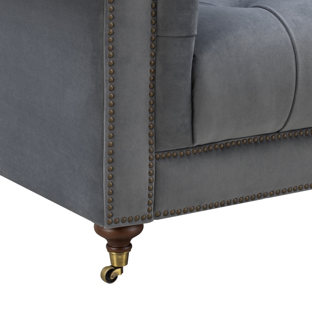 2 Seat Sofa In Fabric Velvet - Churchill