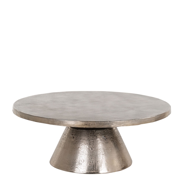 Ø 97cm Coffee Table In Champagne Gold Finish - Vartan