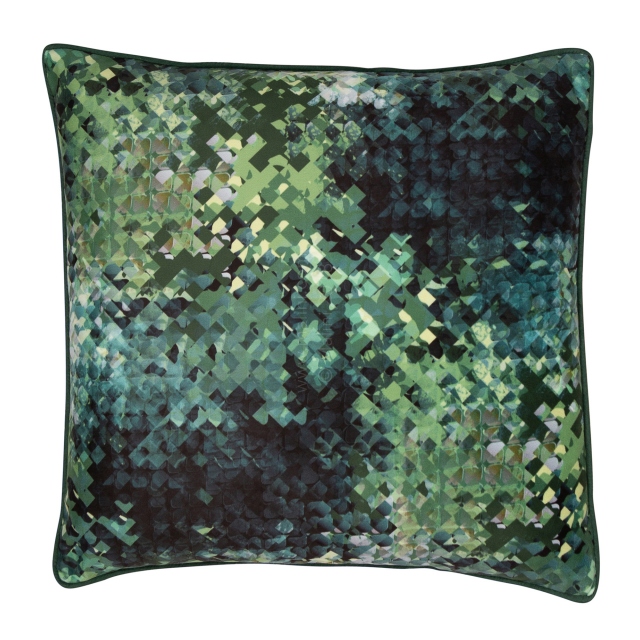 Hudson Geometric Green Small Cushion