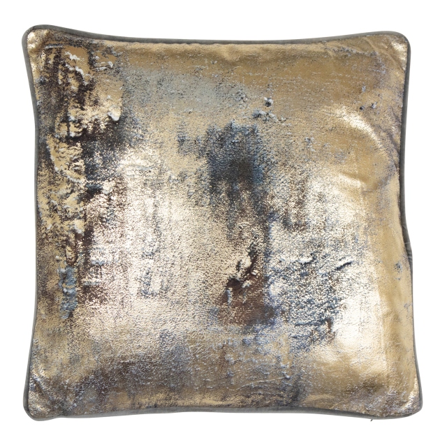 Volcano Grey/Gold Small Cushion