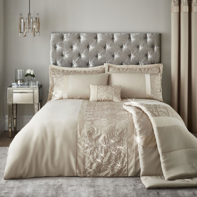 Velvet Sparkle Champagne Bedding Collection - Catherine Lansfield