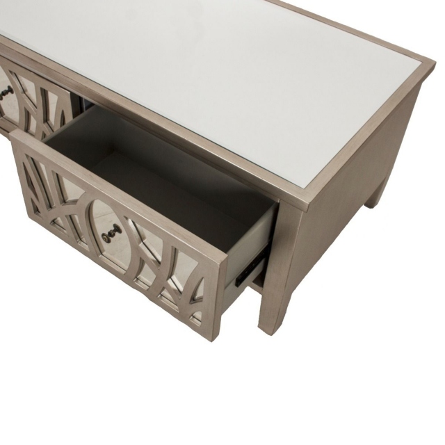 Coffee Tables - Silver Paint & Mirror - Simone